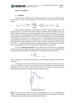 F&iacute;sico-Qu&iacute;mica Experimental FQE001 Exp. 03 Volume