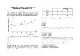 1 faculdade pitágoras – química geral propriedades