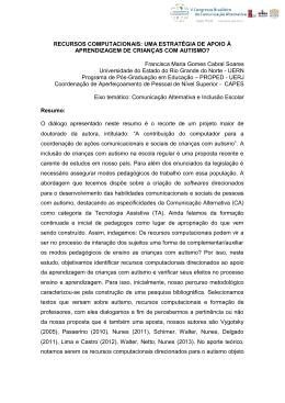 RECURSOS COMPUTACIONAIS: UMA ESTRATÉGIA DE