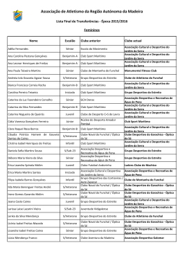 Dispon&iacute;vel para download. - Associa&ccedil;&atilde;o de Atletismo da Madeira