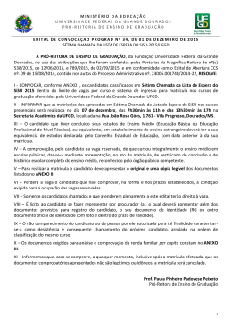 Edital de Convoca&ccedil;&atilde;o PROGRAD 34/2015