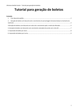 Tutorial para geração de boletos