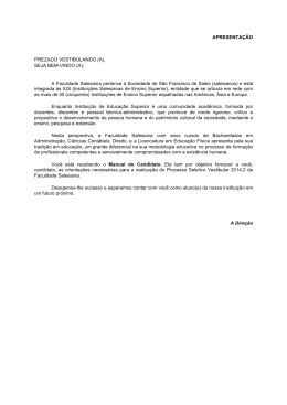Acesse o Manual do Vestibular 2014.2