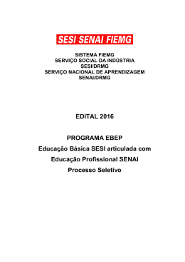 Edital Programa EBEP 2016