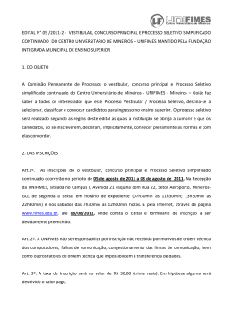 Edital Vestibular 2011/5