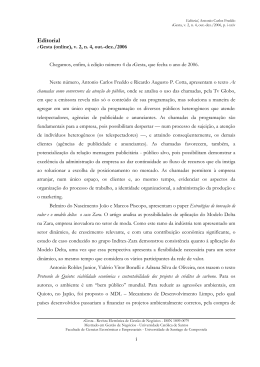 Editorial v2 n4 out-dez2006 - Universidade Católica de Santos