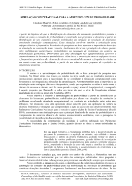 Simula&ccedil;&atilde;o computacional para a aprendizagem de