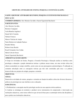 Psicologia e Educa&ccedil;&atilde;o