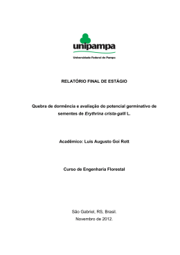 Quebra de dorm&ecirc;ncia e avalia&ccedil;&atilde;o do potencial germinativo de