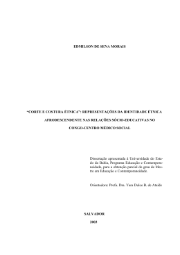 EDMILSON DE SENA MORAIS &ldquo;CORTE E COSTURA &Eacute;TNICA
