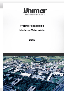 Projeto Pedag&oacute;gico Medicina Veterin&aacute;ria 2015
