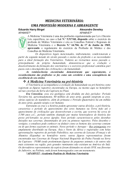 A Medicina Veterin&aacute;ria na pr&eacute;-hist&oacute;ria - APAMVET