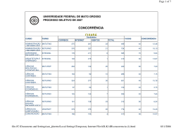 CONCORRÊNCIA CUIABÁ