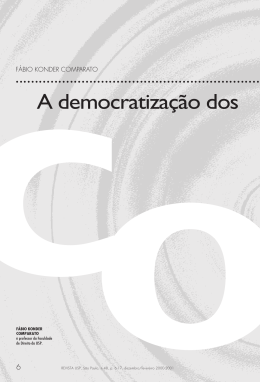 &ldquo;A Democratiza&ccedil;&atilde;o dos Meios de Comunica&ccedil;&atilde;o de Massa&rdquo;.