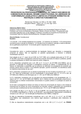 Proscri&ccedil;&atilde;o da propaganda comercial do tabaco nos meios de