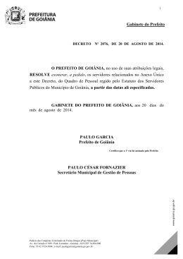 Decreto N. 2076 de 20/08/2014
