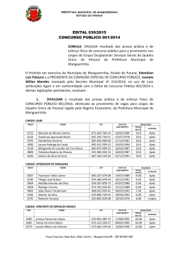 edital 30 - resultado prova pr&aacute;tica e esfor&ccedil;o f&iacute;sico