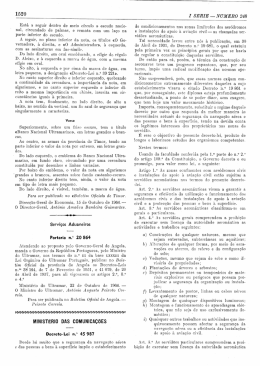 Decreto-Lei n.&ordm; 45987 de 22 de Outubro de 1964