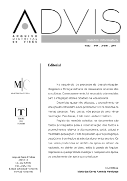 Boletim nº14 - Arquivo Distrital de Viseu