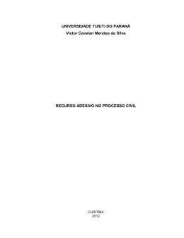 recurso adesivo no processo civil - TCC On-line
