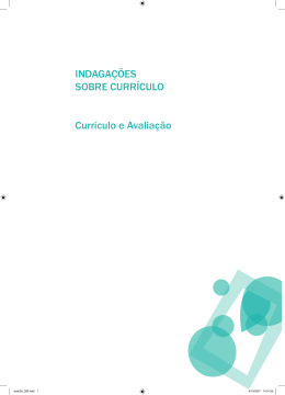 INDAGA&Ccedil;&Otilde;ES SOBRE CURR&Iacute;CULO Curr&iacute;culo e Avalia&ccedil;&atilde;o