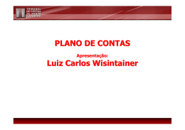 PLANO DE CONTAS Luiz Carlos Wisintainer