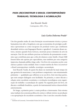 Jos&eacute; Ricardo Tauile Luiz Carlos Delorme Prado*