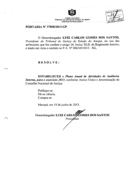 PORTARIA N° 37808/2013-GP O Desembargador LUIZ CARLOS