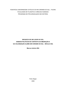 Em busca de um lugar ao sol