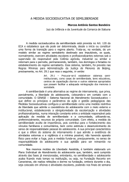 a medida socioeducativa de semiliberdade