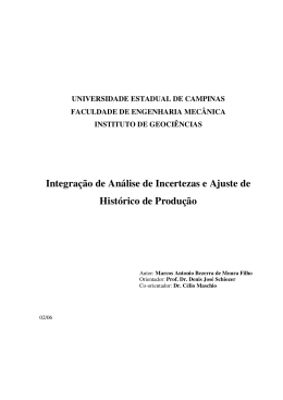 Integra&ccedil;&atilde;o de An&aacute;lise de Incertezas e Ajuste de Hist&oacute;rico de