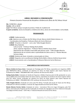 LIBRAS: INICIANDO A COMUNICA&Ccedil;&Atilde;O