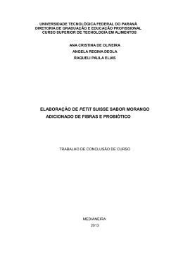 ELABORA&Ccedil;&Atilde;O DE PETIT SUISSE SABOR MORANGO