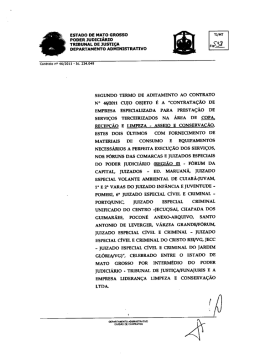 ESTADO DE MATO GROSSO mm PODER JuDIcIARIo TRIBUNAL