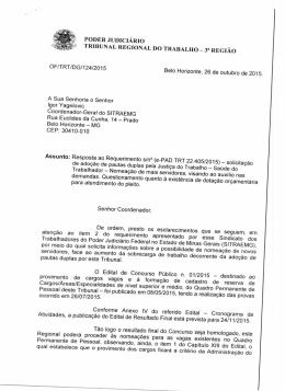 poder judiciário tribunal regional do trabalho _ 3" região