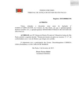 PODER JUDICI&Aacute;RIO TRIBUNAL DE JUSTI&Ccedil;A DO ESTADO DE S&Atilde;O