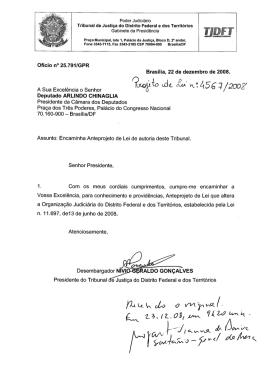 Poder Judiciário Tribunal de Justiça do Distrito Federal e dos
