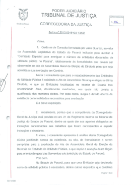 PODER JUDICIÁRIO TRIBUNAL DE JUSTIÇA metem - ANOREG-PR
