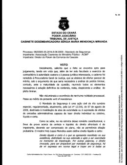 ESTADO Do cEARA PODER JUDICIÁRIO TRIBUNAL DE JUSTIÇA