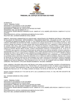 PODER JUDICI&Aacute;RIO TRIBUNAL DE JUSTI&Ccedil;A DO ESTADO DO PAR&Aacute;