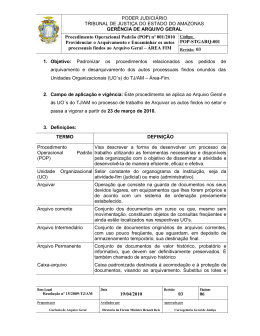 pop-stgarq-001 - Tribunal de Justi&ccedil;a do Estado do Amazonas