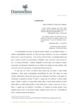 1 O ESPELHO Marcos Roberto Teixeira de Andrade As