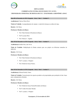 Guarapuava, 21 de novembro de 2014 EDITAL 04/2014