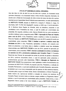 27º Ata - 2015 - Instituto Tocar