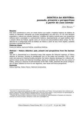 DID&Aacute;TICA DA HIST&Oacute;RIA: passado, presente e perspectivas a partir