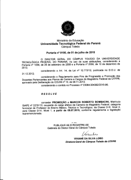 Concede Promo&ccedil;&atilde;o a Marcos Roberto Bombacini