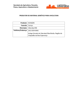 PRODUTOR DE MATERIAL GEN&Eacute;TICO PARA
