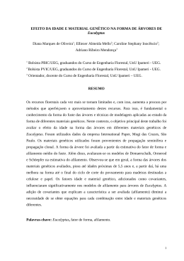 EFEITO DA IDADE E MATERIAL GEN&Eacute;TICO NA FORMA DE