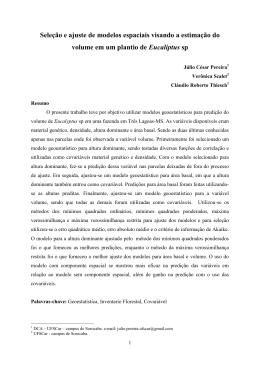 Sele&ccedil;&atilde;o e ajuste de modelos espaciais visando a