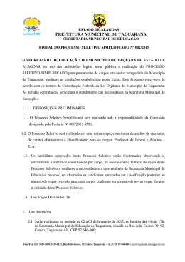 edital de abertura n&ordm; 2/2015